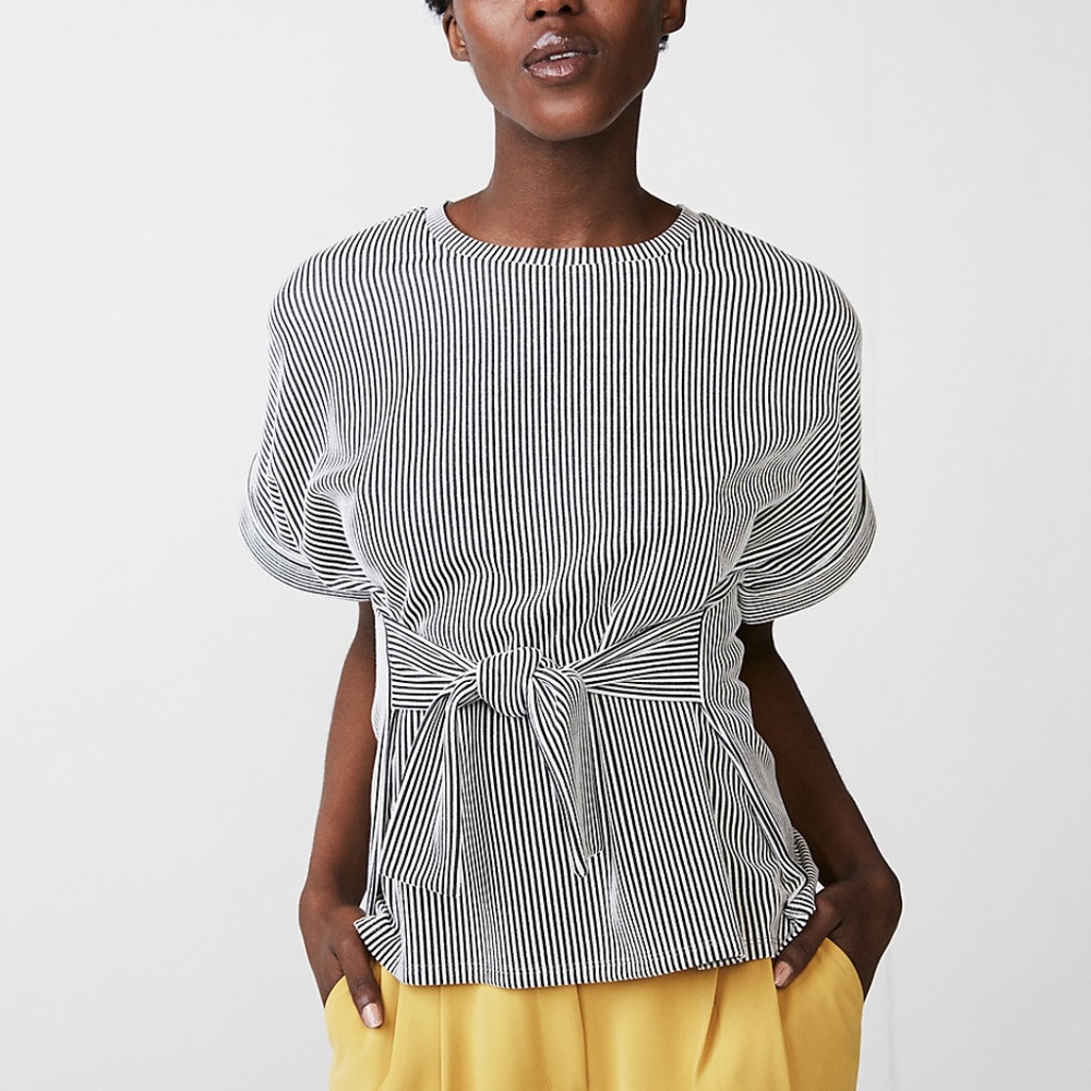 NWT Express Striped Tie Waist Top